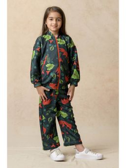 THETAA - Green Bomber Jacket With Jogger