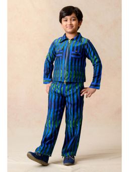 THETAA - Blue Shacket With Pant