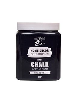 Little Birdie - Home Decor Chalk Paint Charcoal 1Litre Jar