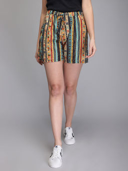 Aditi Wasan - Multi-Colored Women Printed Shorts