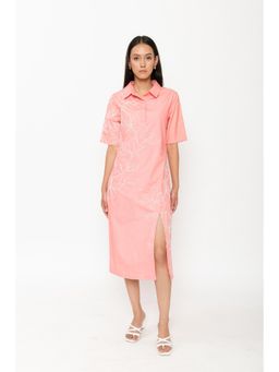 Contemponari - Pink Serenna Midi Dress