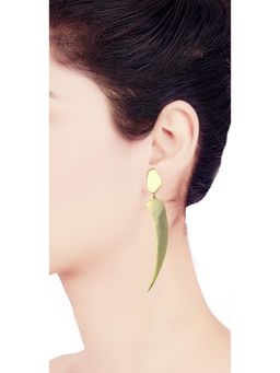 ORNAMAAS - Galactic Cut Sword Gold Earrings
