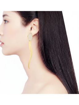 ORNAMAAS - Galactic Cut Heart 'vein Gold Earrings