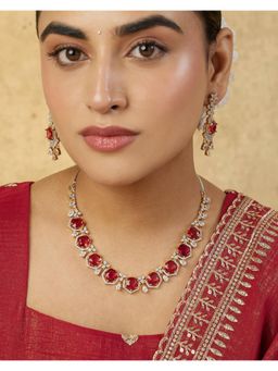 Indinoor - Ariba Zircon Necklace Set