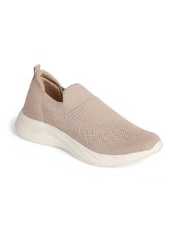 R&B - Women Beige Slip-On Walking Shoes