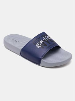 R&B - Men Navy Blue Sliders