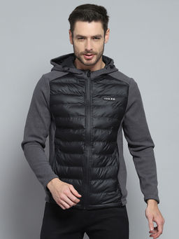 Rock.it - Men Charcoal Solid Jacket