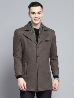 Monte Carlo - Men Brown Solid Coat