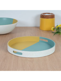 HomeTown - Bamboo Decorative Tray, Multicolor