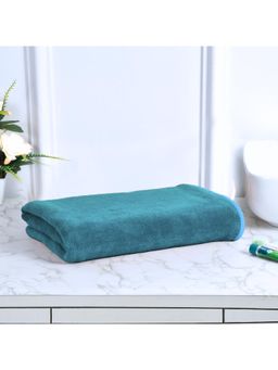 Black Gold - Bath Towels 400 Gsm Lightweight Ultra-Soft Plain Peacock Green