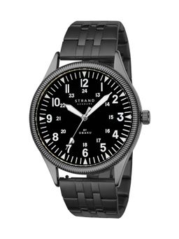 Strand by Obaku - Reef Dark S724GXBBSB Black Dial Quartz Watch For Men