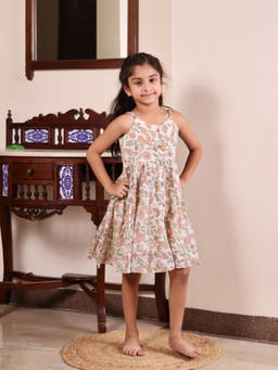 Evaraah - Butterfly Garden Mulmul Dress
