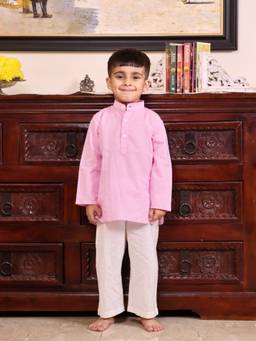 Evaraah - Blush Classic Cotton Kurta with Pyjama