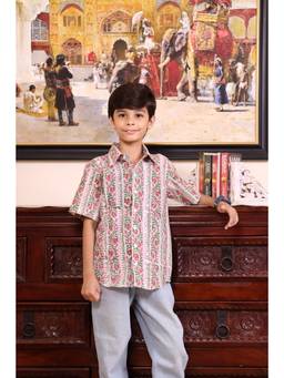 Evaraah - Blossom Stripe Shirt