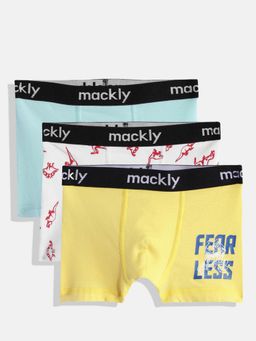 mackly - Multi-Color Printed Boys Boxers (Pack of 3)