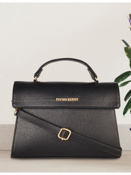 FLYING BERRY - Black Structured Sling Bag