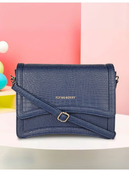 FLYING BERRY - Navy Blue Structured Sling Bag