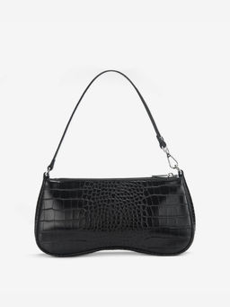 JW PEI - Eva Shoulder Handbag Black Croc