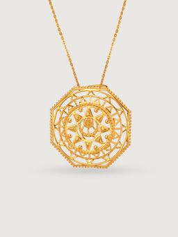 Mia by Tanishq - Warli Symmetry 22 Kt Gold Pendant