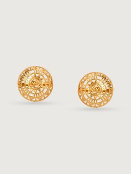 Mia by Tanishq - Artisanal Odyssey 22 Kt Gold Stud Earrings