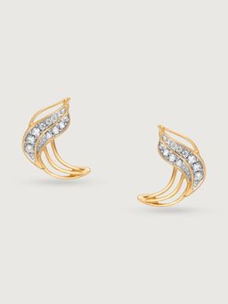 Mia by Tanishq - Dancing Breeze 14 Kt Gold & Diamond Stud Earrings