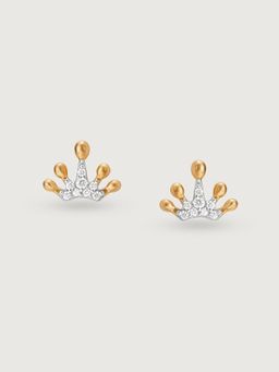 Mia by Tanishq - Regal Radiance 14 Kt Gold & Diamond Stud Earrings