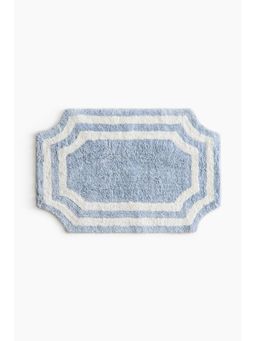 H&M - Blue Tufted Cotton Bath Mat