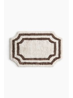 H&M - White Tufted Cotton Bath Mat
