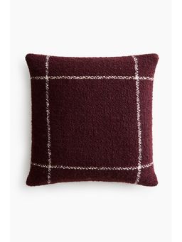 H&M - Red Wool-Blend Boucl Cushion Cover