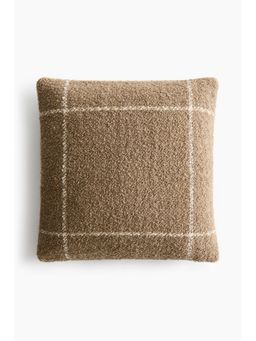 H&M - Beige Wool-Blend Boucl Cushion Cover