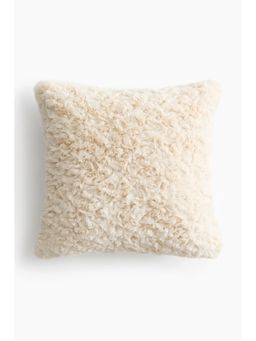 H&M - White Fluffy Cushion Cover