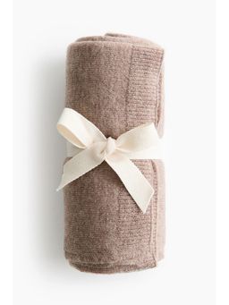 H&M - Brown Fine-Knit Wool Baby Blanket