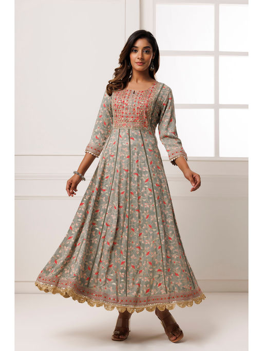 white christmas dresses Women's Tiered Floral Maxi Dress