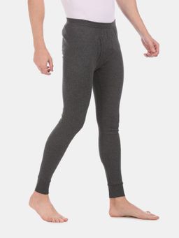 U.S. POLO ASSN. - Charcoal I653 Snug Fit Solid Cotton Viscose Polyester Thermal Pant Charcoal