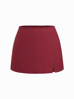 Cider - Cotton Mid Rise Split Skirt Curve & Plus