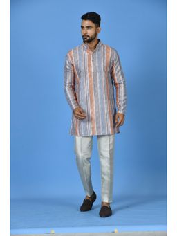 Simaaya - Multi-Colour Premium Quality Satin Made Short Kurta with Pant (Set of 2)