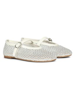 Saint G - White Handcrafted Nappa Leather Ballerina