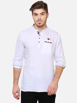 KUONS AVENUE - Men's Tailored Fit Cotton Shirt Kurta