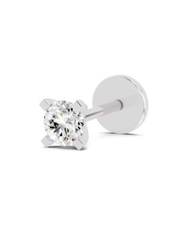 Sparkles - Lab Grown Diamond 0.09CT IGI Certified Nose Pin 14K White Gold