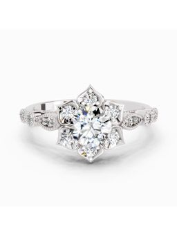 Sparkles - Lab Grown Diamond 0.72CT Snowflower Engagement Ring 14K White Gold