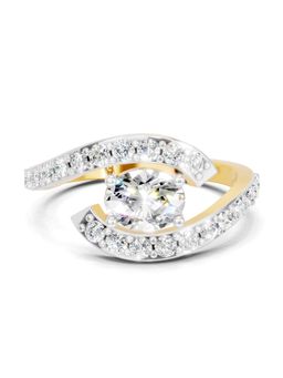 Sparkles - Lab Grown Diamond 1CT Solitaire Engagement Ring 14K Yellow Gold