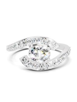 Sparkles - Lab Grown Diamond 1CT Solitaire Engagement Ring 14K White Gold