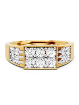 Sparkles - Lab Grown Diamond 1CT Katrin Round Diamond Ring 14K Yellow Gold