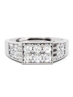 Sparkles - Lab Grown Diamond 1CT Katrin Round Diamond Ring 14K White Gold