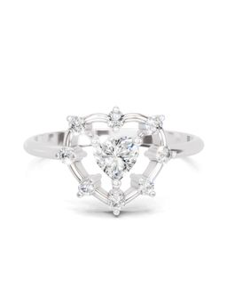 Sparkles - Lab Grown Diamond 0.44CT IGI Certified Heart Ring 14K White Gold