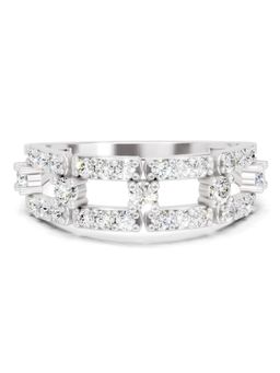Sparkles - Lab Grown Diamond 0.46CT IGI Certified Bridge Ring 14K White Gold