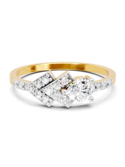 Sparkles - Lab Grown Diamond 0.46CT IGI Certified Pear Solitaire Ring 14K Yellow Gold