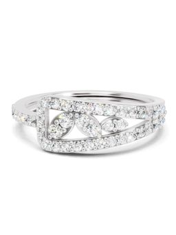 Sparkles - Lab Grown Diamond 0.49CT IGI Certified Cluster Ring 14K White Gold