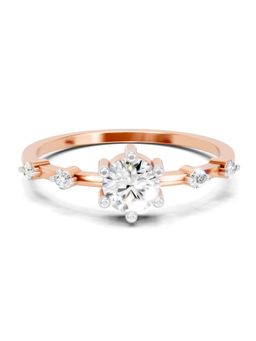 Sparkles - Lab Grown Diamond 0.44CT IGI Certified Solitaire Ring 14K Rose Gold