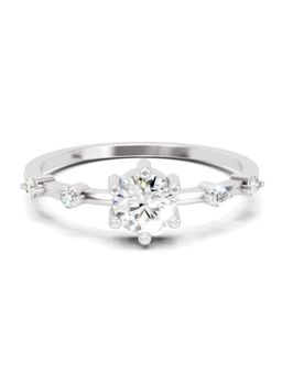 Sparkles - Lab Grown Diamond 0.44CT IGI Certified Solitaire Ring 14K White Gold